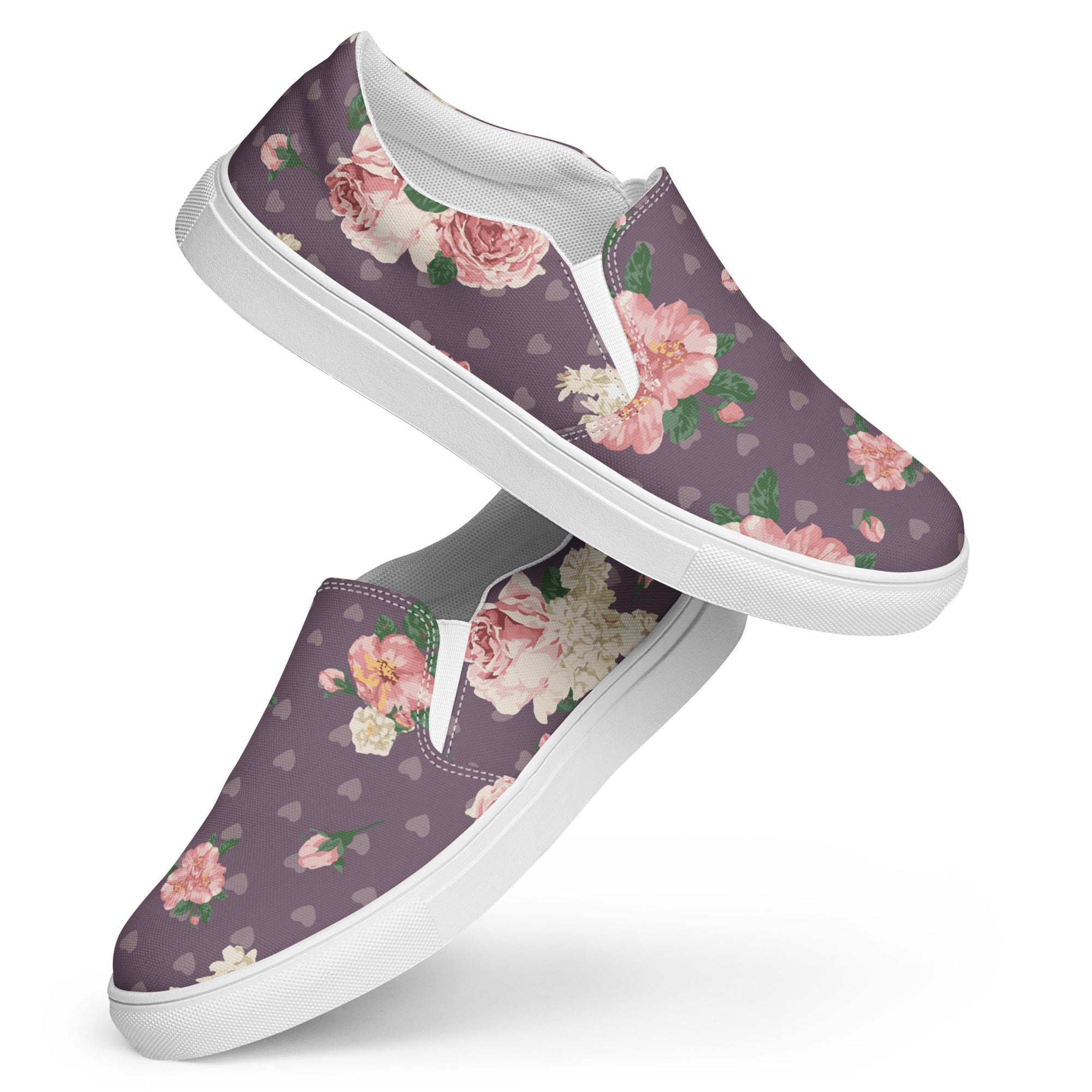 Women s slip on canvas shoes raven Svelte Sneaks